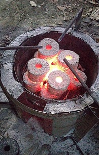 Stove on fire 